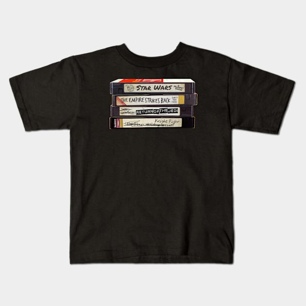 Retro VHS shirt Kids T-Shirt by SmallDogTees